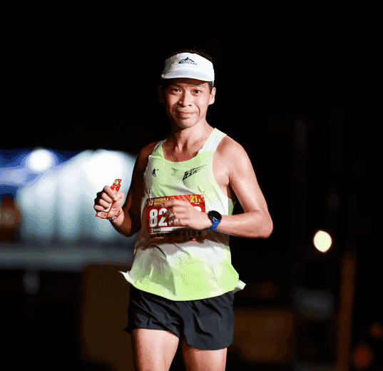 A Runner representing KSK as pacer participating in the KL Marathon for Charity